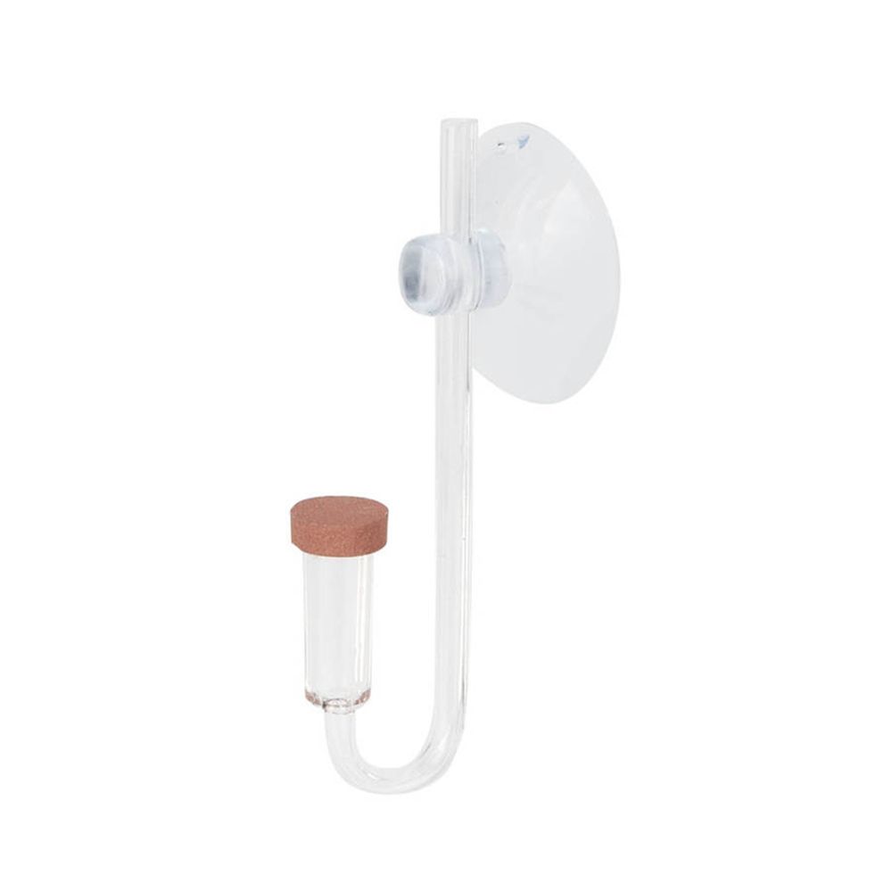 Glass Co2 Drop Checker - ตู้ปลาอะคริลิคขนาดเล็ก พร้อมต้นไม้ปลูกในตัว รูปทรงตัวยู พร้อมเครื่องพ่น CO2 แบบกระจายอากาศ