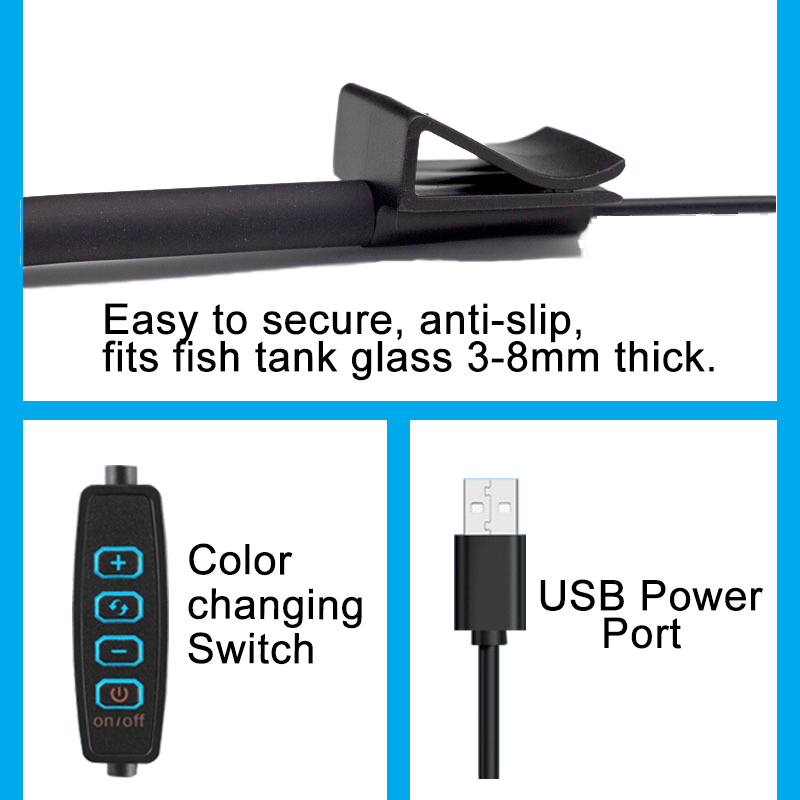 ไฟ LED สำหรับตู้ปลาแบบ USB ตกแ - Aquarium Plant Design บทวิจารณ์และราคา