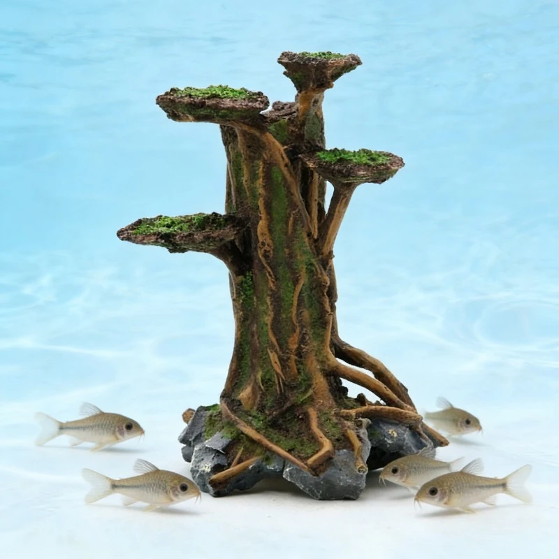 ต้นมอสประดิษฐ์ ตกแต่งตู้ปลา ต้ - Aquarium Planted Wood บทวิจารณ์และราคา