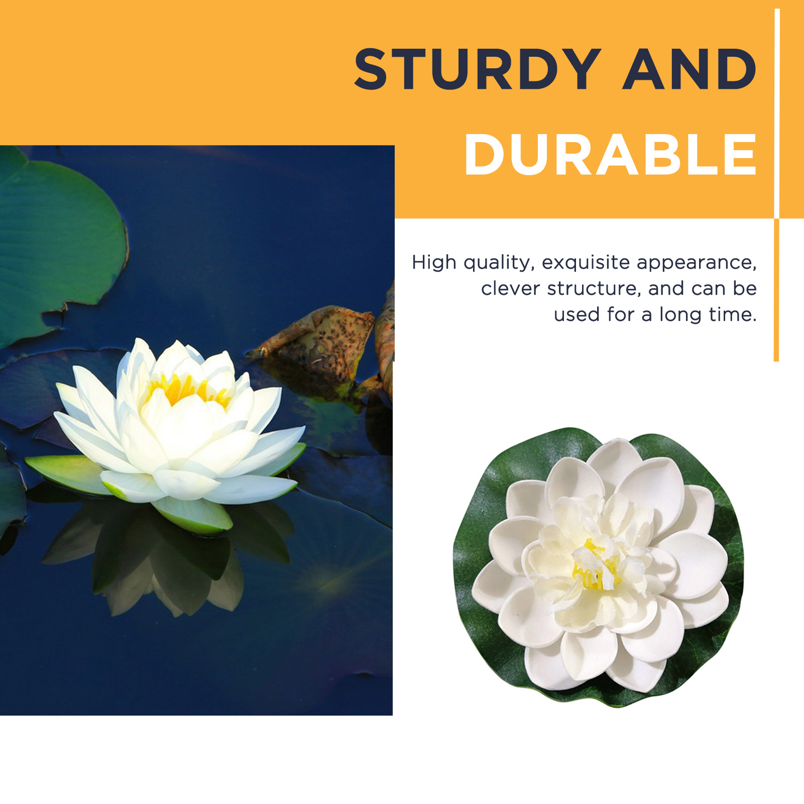 ดอกบัวประดิษฐ์ขนาด 10 ซม. ชุด  - Aquarium Plant Design บทวิจารณ์และราคา