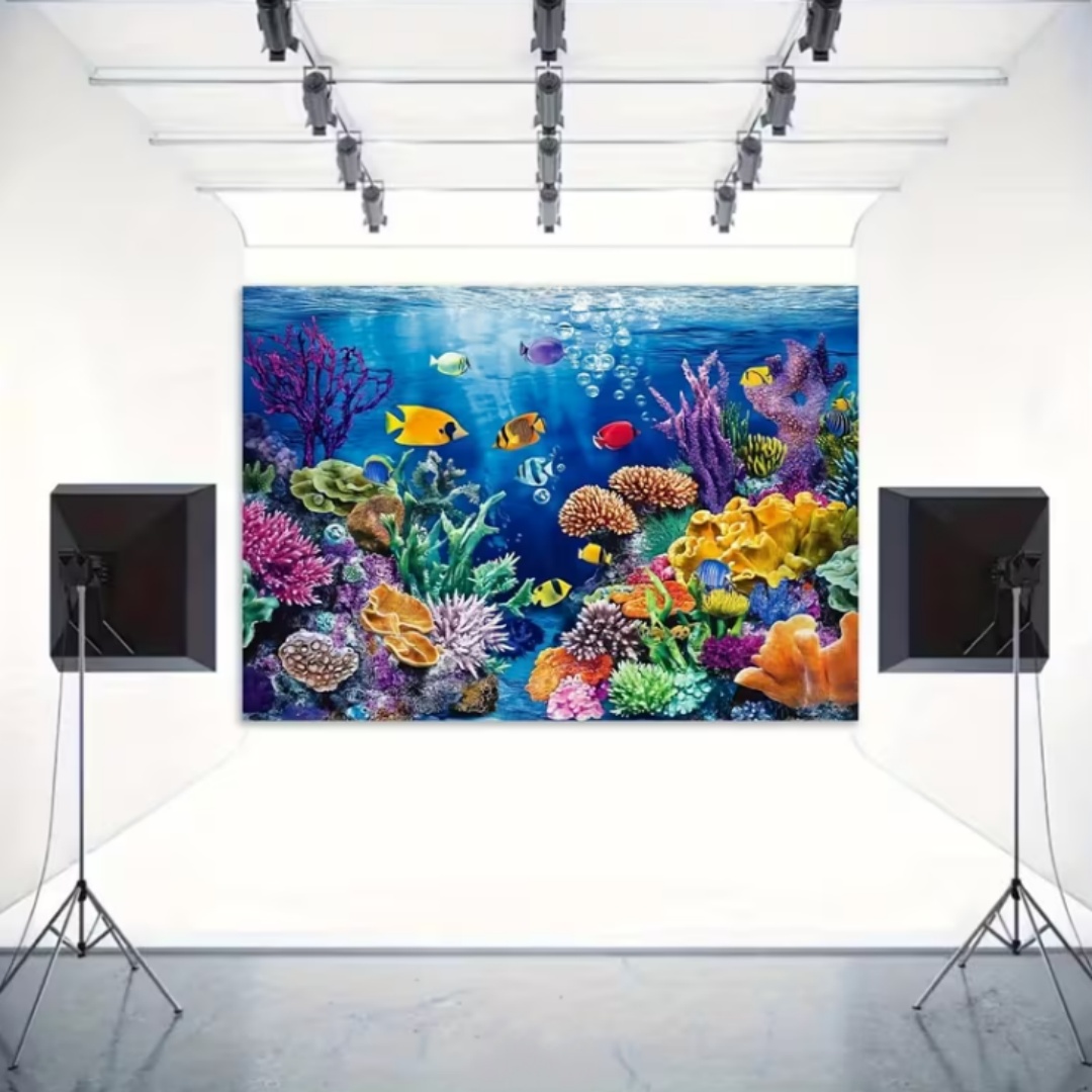 โลกใต้ทะเล ธีมชีวิตทางทะเล ฉาก - Planted Aquarium Photos บทวิจารณ์และราคา