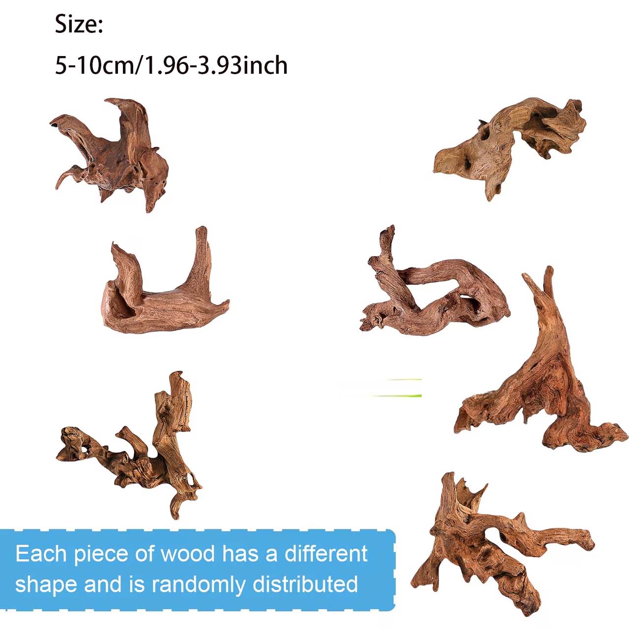 ไม้ลอยน้ำธรรมชาติขนาด 5-10 ซม. - Aquarium Planted Wood บทวิจารณ์และราคา